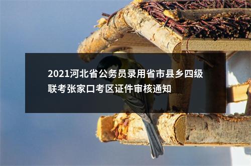 2021河北省公务员录用省市县乡四级联考张家口考区证件审核通知 图片