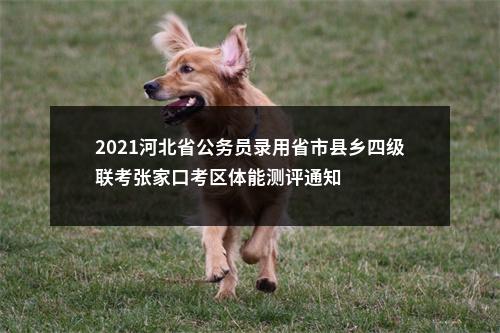 2021河北省公务员录用省市县乡四级联考张家口考区体能测评通知 图片