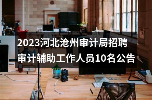 2023河北沧州审计局招聘审计辅助工作人员10名公告 图片