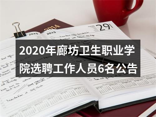 2020年廊坊卫生职业学院选聘工作人员6名公告 图片
