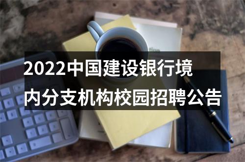 2022中国建设银行境内分支机构校园招聘公告 图片