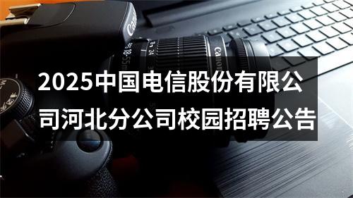 2025中国电信股份有限公司河北分公司校园招聘公告 图片
